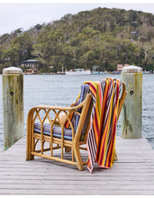 Load image into Gallery viewer, Casablanca Stripe Terry Beach Towel