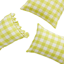 Load image into Gallery viewer, Limoncello Gingham Pillowcase Sets