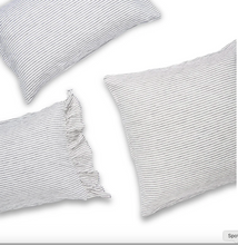 Load image into Gallery viewer, Charcoal Stripe Pillowcase Sets