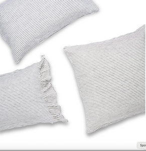 Charcoal Stripe Pillowcase Sets