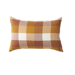 Biscuit Check Pillowcase Set